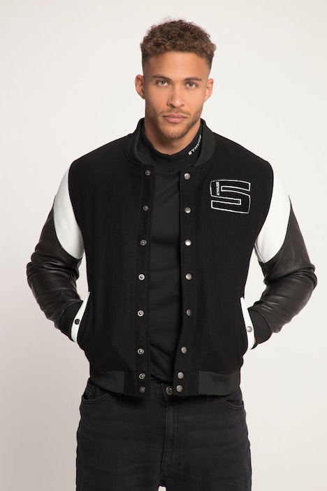 STHUGE College Style Bomber Jacket | Leather Jackets | Jackets
