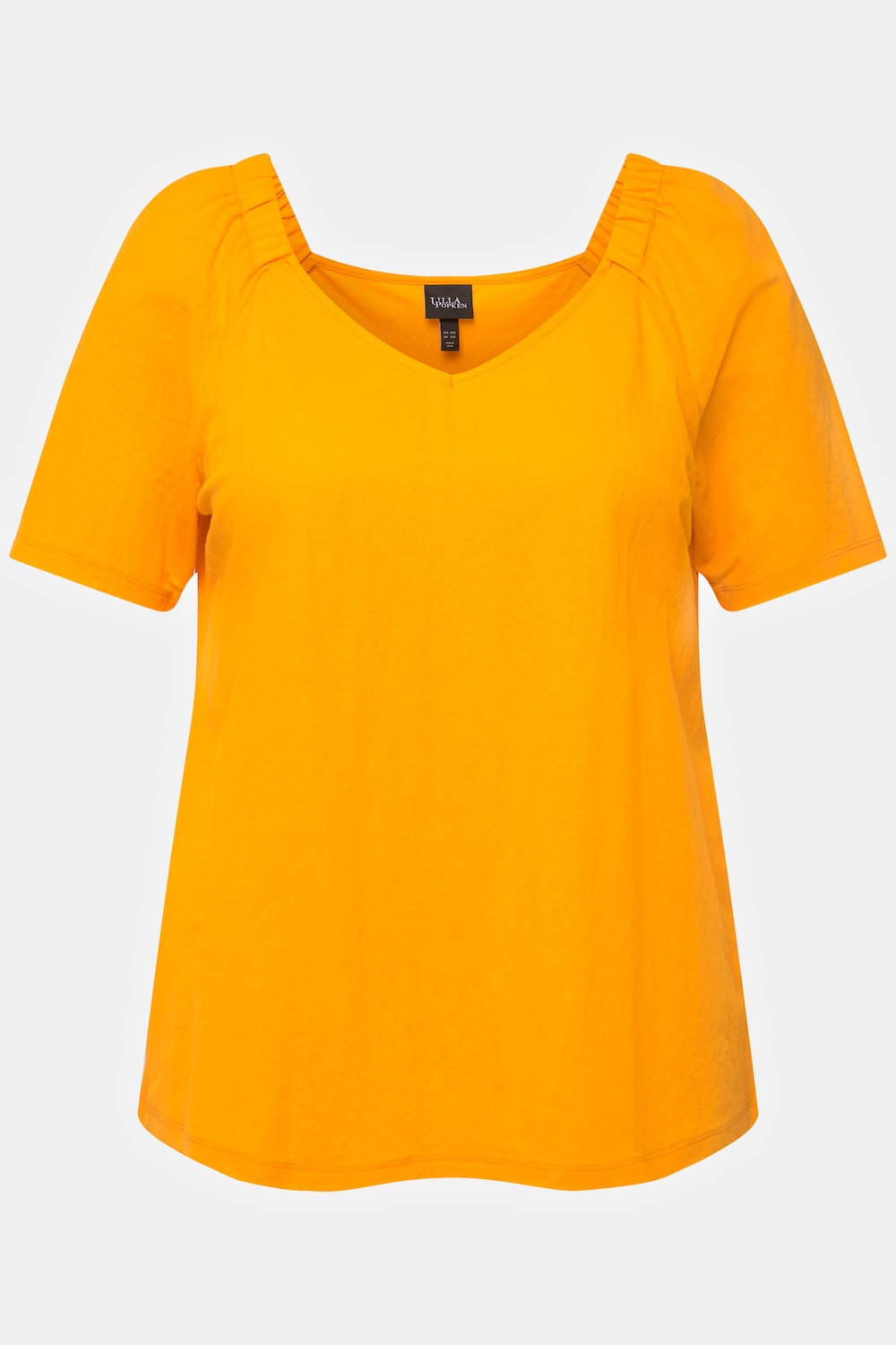 Stora storlekar Skjortblus, Dam, orange, storlek: 46/48, Syntetfibrer/Viskos, Ulla Popken