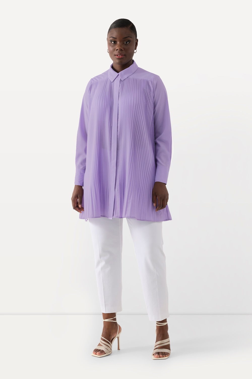 Große Größen Bluse, Damen, lila, Größe: 42/44, Polyester, Ulla Popken