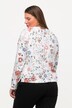 Sweatshirt, Stickerei, Blumen, Rundhals, Langarm