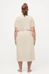 Loungewear-collegemekko, ylisuuri, pyöreä pääntie, lyhyet hihat