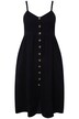 Šaty, mušelín, knoflíky, A střih, bez rukávů