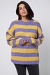 Maglione dal taglio oversize con righe, scollo a girocollo e maniche lunghe