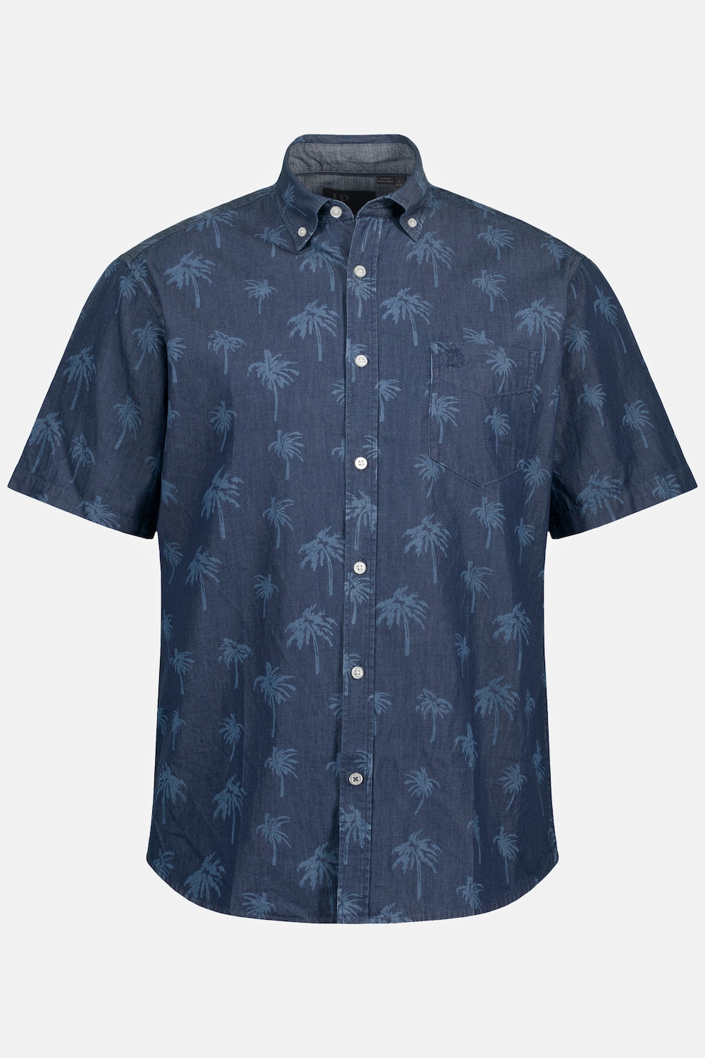 overhemd, grote maten, , heren, blauw, maat 7xl, katoen, jp1880