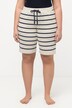 Short d'intérieur en molleton à rayures. Taille élastique. Matière douce et confortable.