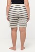 Short d'intérieur en molleton à rayures. Taille élastique. Matière douce et confortable.