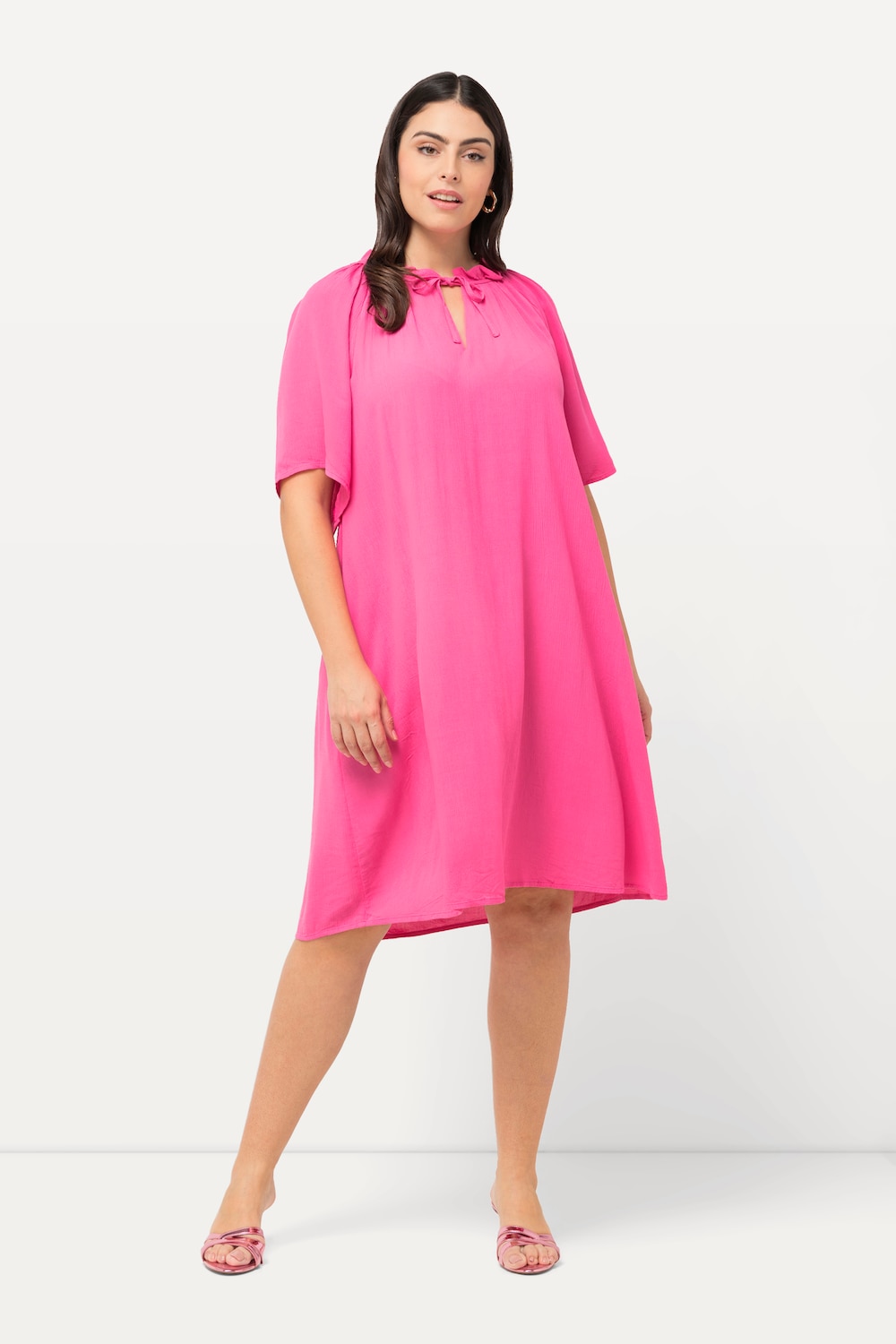 Große Größen Kleid , Damen, rosa, Größe: 50/52, Viskose, Ulla Popken