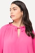 Kleid , Rüschen, A-Linie, Tunika-Ausschnitt, Halbarm