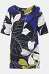 Slinkyshirt, Blüten, A-Linie, Rundhals, Halbarm