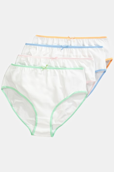 4 Pack Panties- Color Trim, Panties