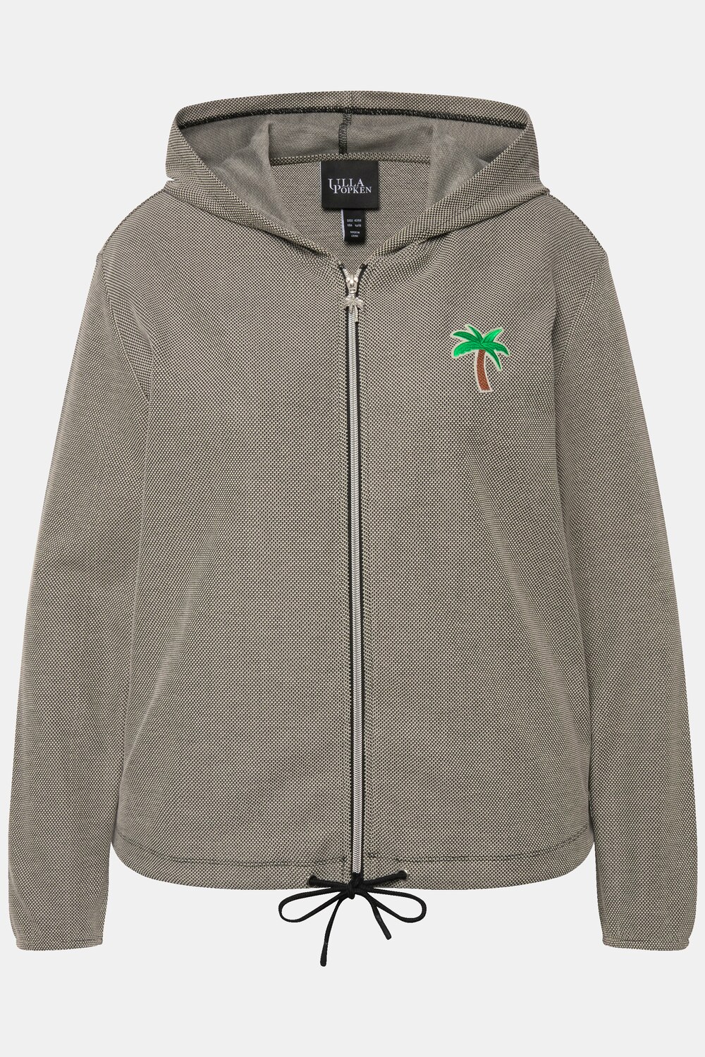 Stora storlekar Sweatjacka, Dam, svart, storlek: 46/48, Bomull/Polyester, Ulla Popken