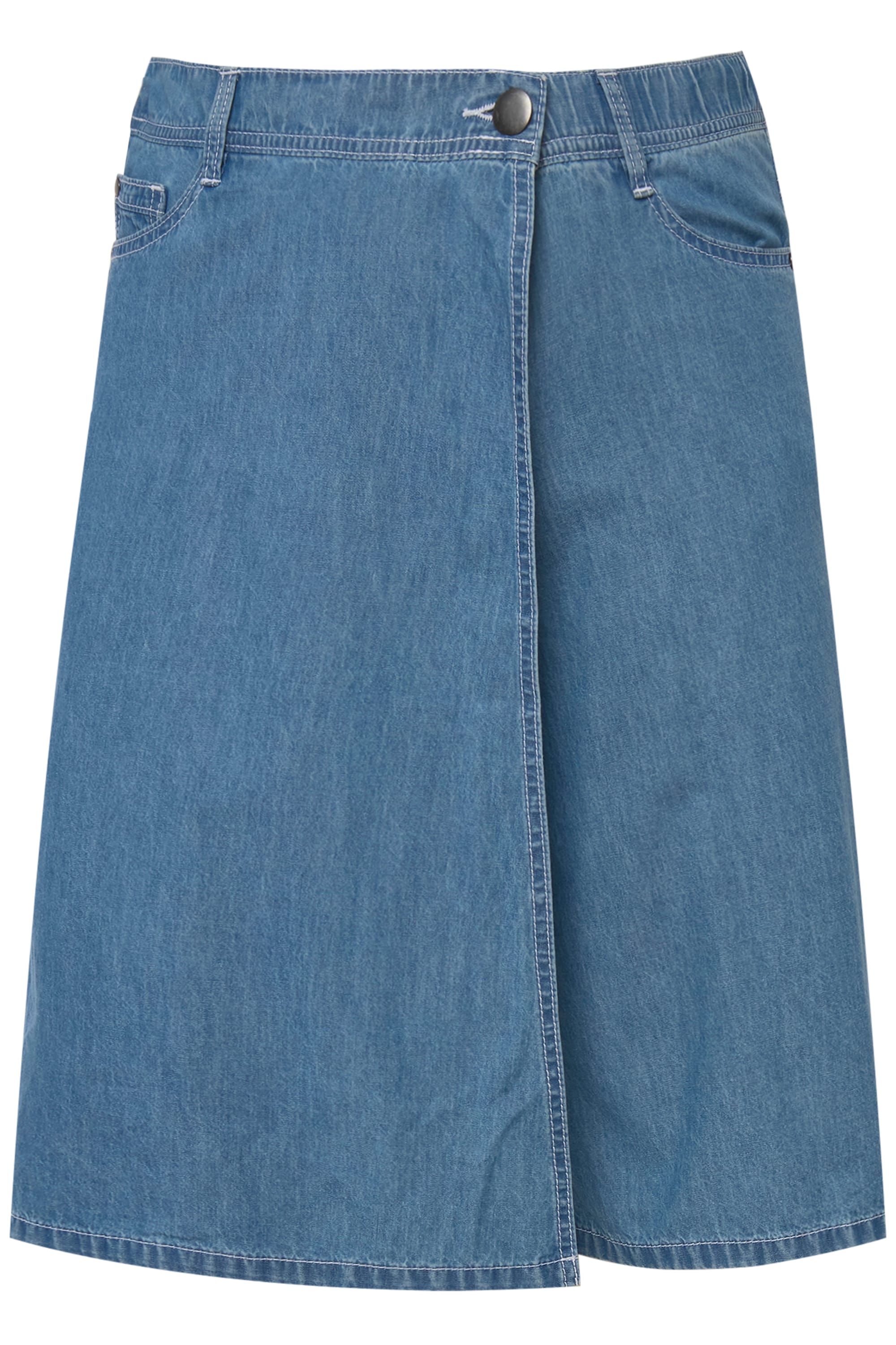 Ulla Popken Damen große Größen Denim Skort Mary 5 Pocket Style