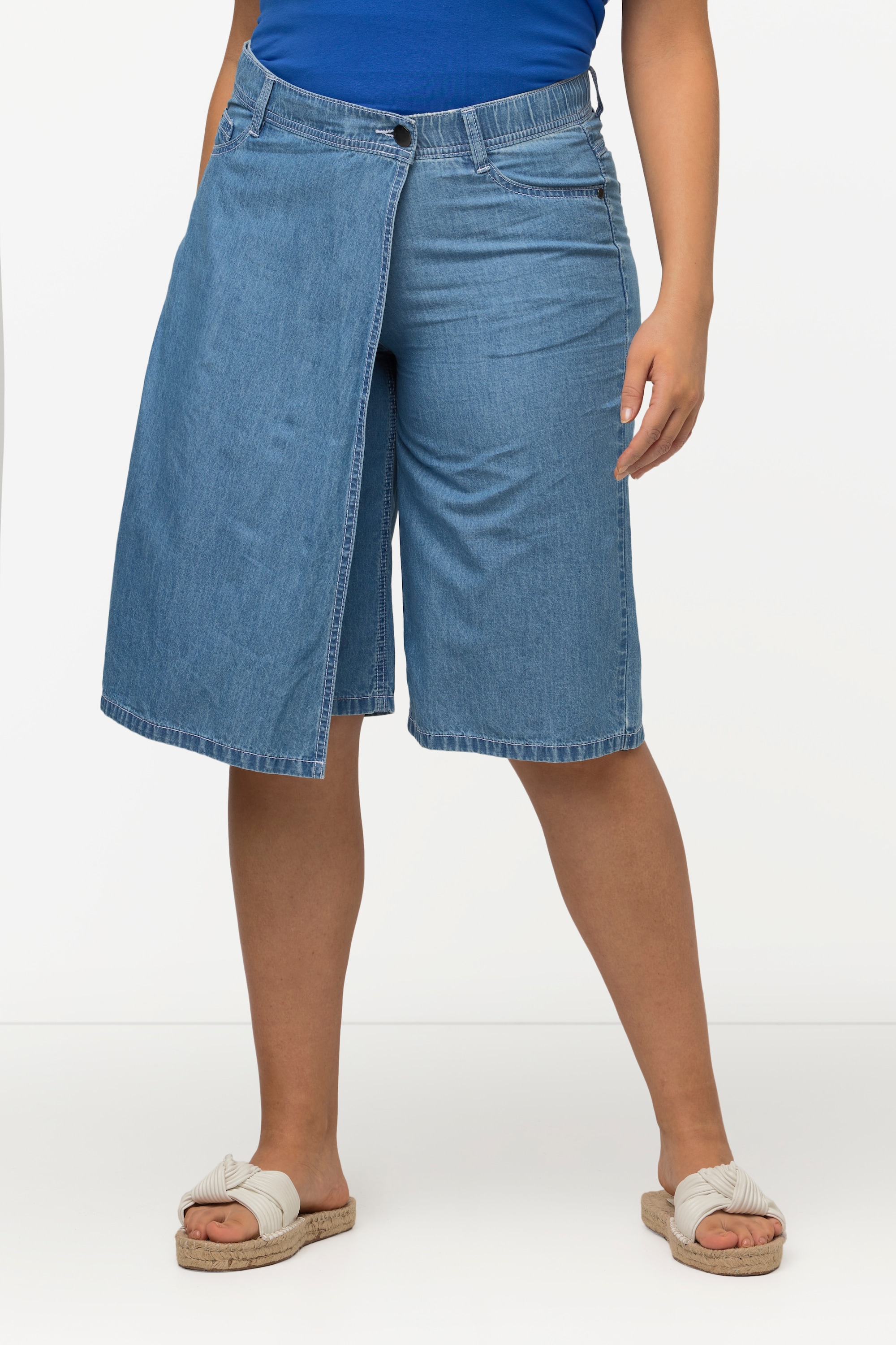 Ulla Popken Damen große Größen Denim Skort Mary 5 Pocket Style