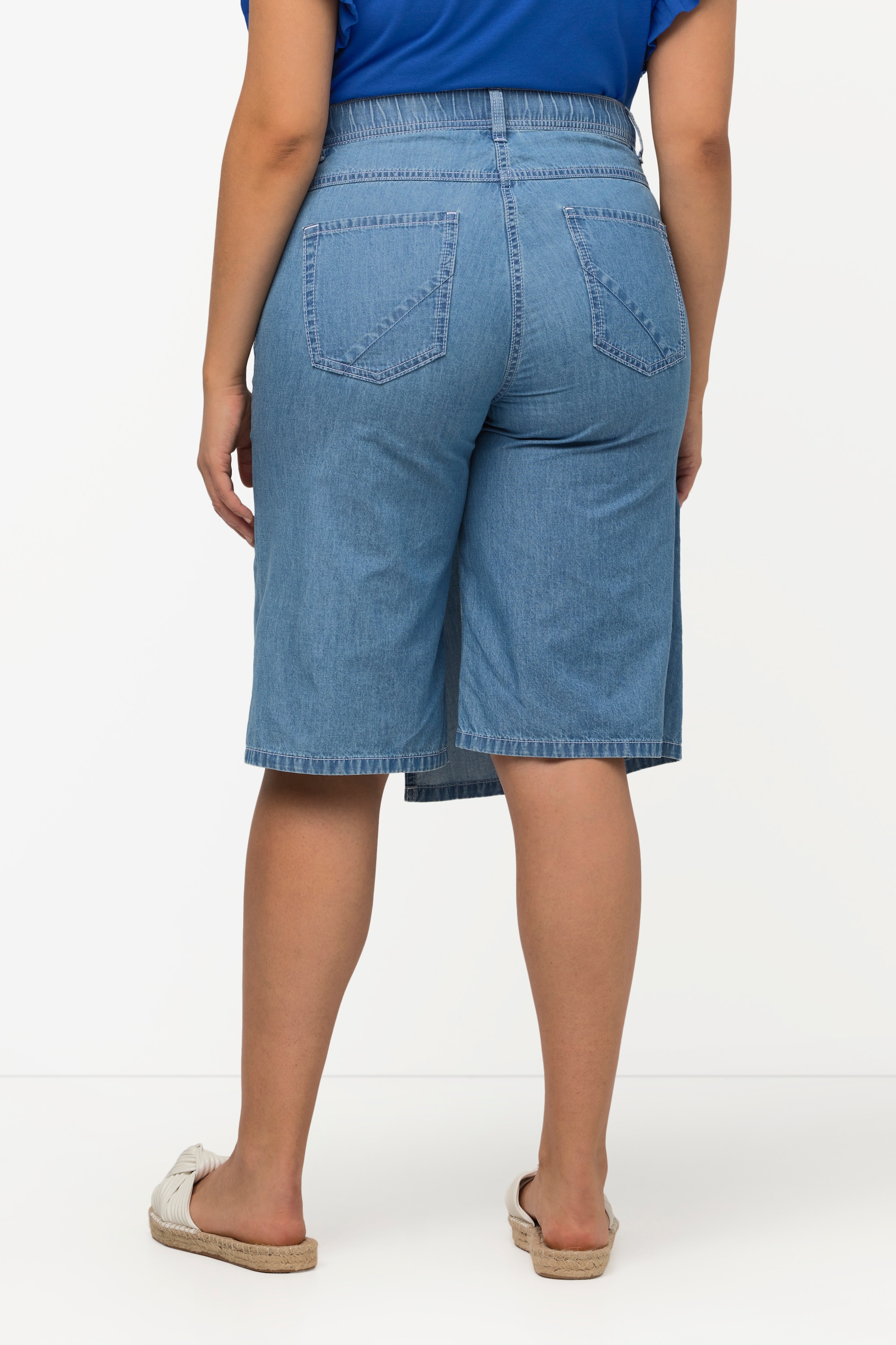 Ulla Popken Damen große Größen Denim Skort Mary 5 Pocket Style