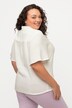 Muslin Tie Hem Short Sleeve Blouse