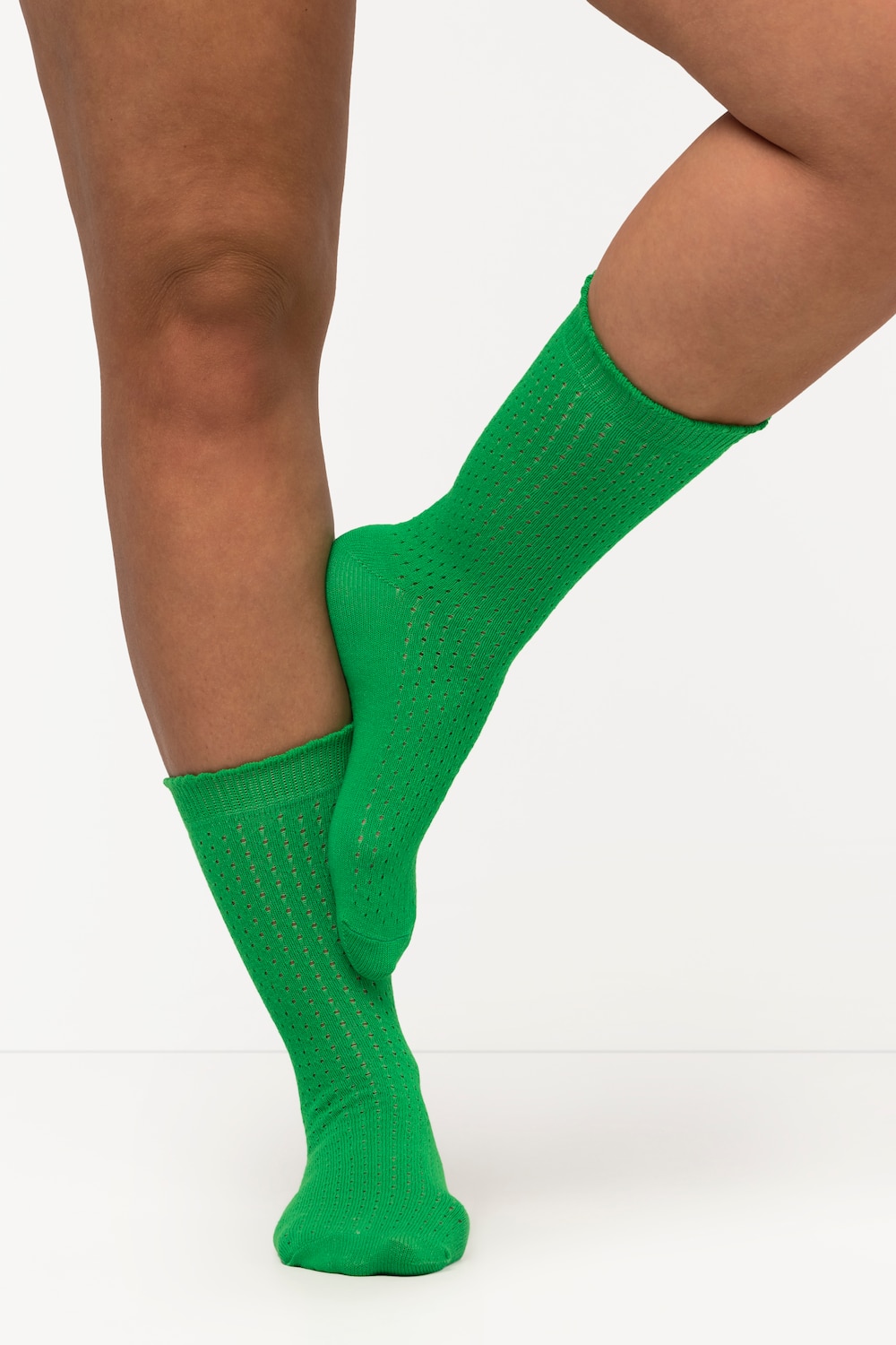 Große Größen Strümpfe, Damen, grün, Größe: 39-42, Baumwolle/Synthetische Fasern, Ulla Popken