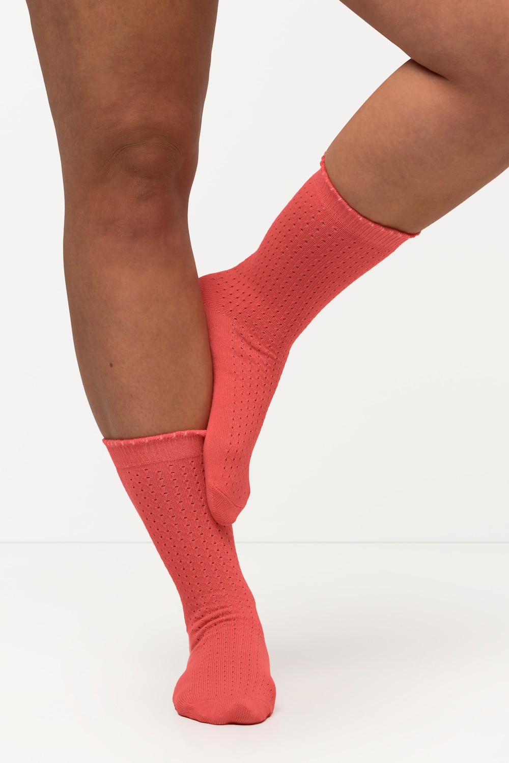 Große Größen Strümpfe, Damen, rot, Größe: 39-42, Baumwolle/Synthetische Fasern, Ulla Popken