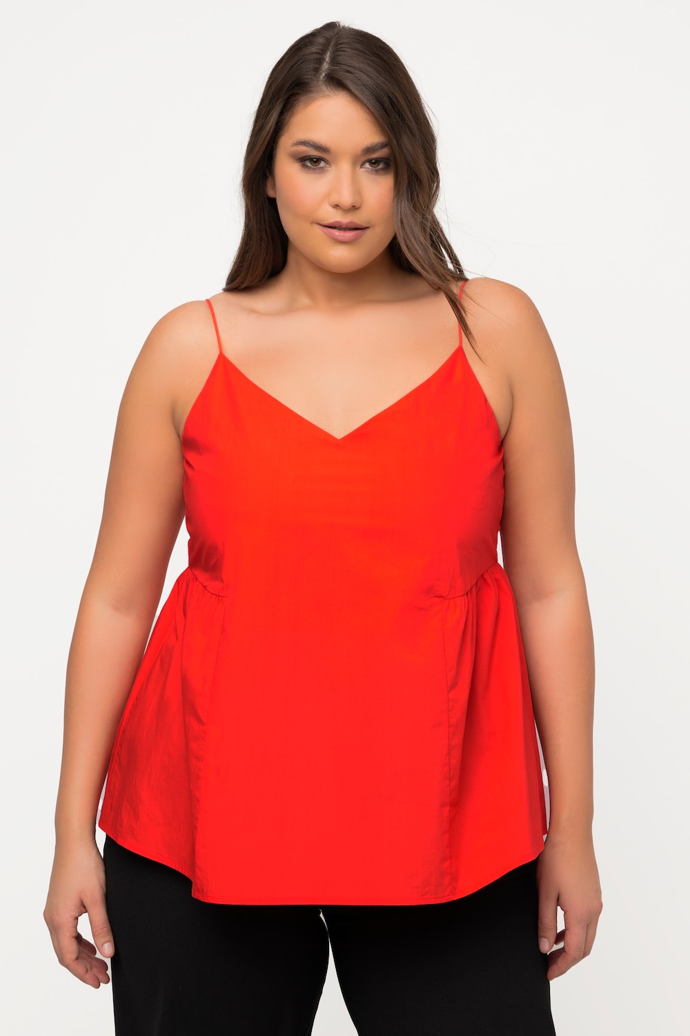 Thumbnail - Große Größen Top, Damen, rot, Größe: 50/52, Baumwolle, Ulla Popken