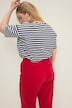 Heart Detail Striped Tee