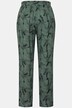 Spodnie wciągane Rose, liście, szeroka nogawka, elastyczny pas