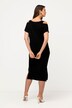 Midikleid, Strickkleid, Cut-Out, V-Ausschnitt, Halbarm
