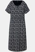 Geometric Turtle Print Short Sleeve Cold Shoulder Dress