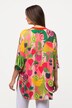 Bluzka tunikowa, owoce, dekolt tunikowy, rękaw 3/4
