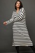 Stripe Print Fine Knit Dress