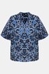 Bluse, oversized, V-udskæring, halværmer