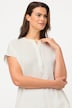 Bluzeczka, oversizowy krój, stójka, krótki rękaw