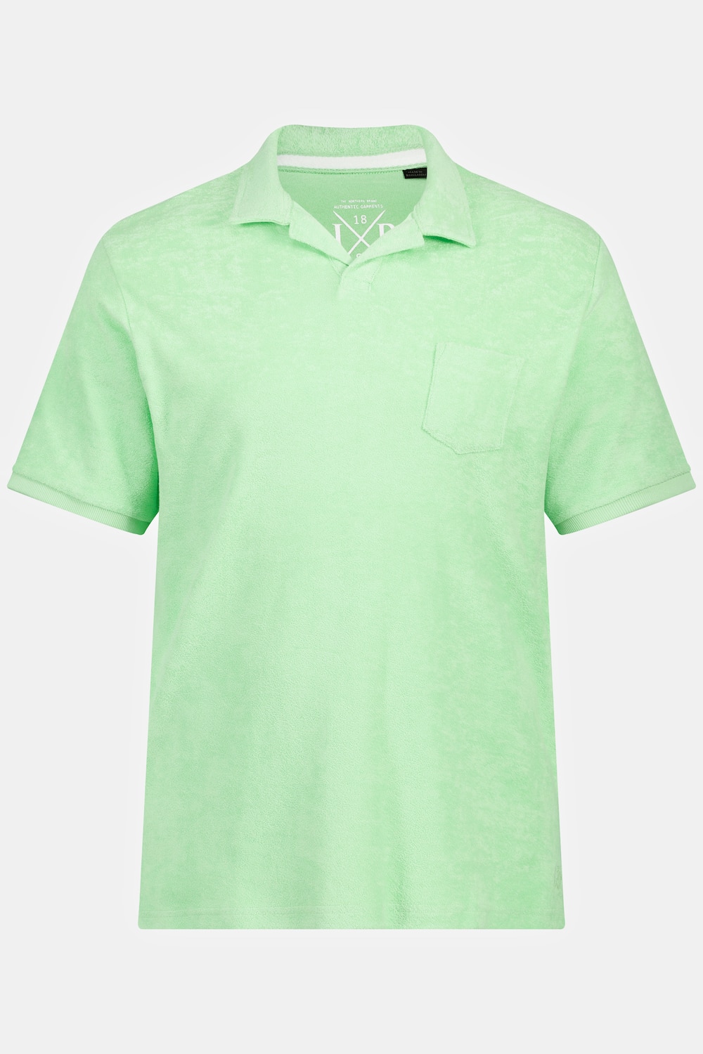 Poloshirt, Halbarm, Frottee, Cuba-Kragen