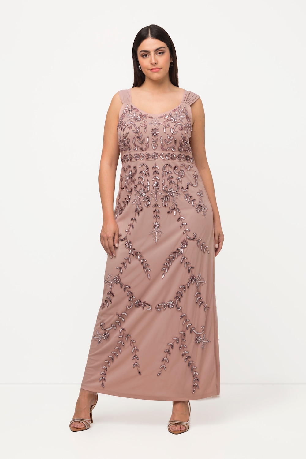 Große Größen Trägerkleid, Damen, rosa, Größe: 48, Polyester, Ulla Popken