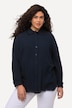Raw Edge Long Sleeve Muslin Shirt