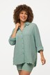 Raw Edge Long Sleeve Muslin Shirt