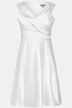 Abendkleid, A-Linie, drapiert, V-Ausschnitt, ärmellos
