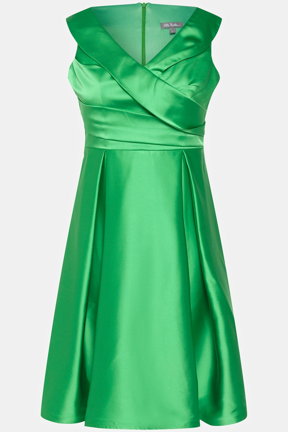 Stora storlekar Aftonklänning, Dam, grön, storlek: 54, Polyester, Ulla Popken