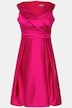 Abendkleid, A-Linie, drapiert, V-Ausschnitt, ärmellos