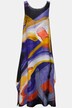Abstract Orchid Graphic Print Sleeveless Maxi Dress