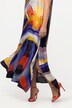 Abstract Orchid Graphic Print Sleeveless Maxi Dress
