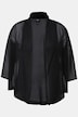 Chiffon-jakke, oversized, sjalkrage, trekvartermer