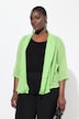 Chiffon-jakke, oversized, sjalkrage, trekvartermer