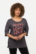 T-Shirt, Schriftmotiv, Oversized, Rundhals, Halbarm