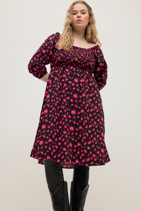 Pink Leopard Print Dress | Midi Dresses | Dresses