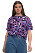 Tričko, oversize, leopardí potisk, kulatý výstřih, krátké rukávy