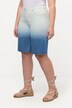 jeansshorts Mary, kleurverloop, wijde pijpen, 5-pocket model