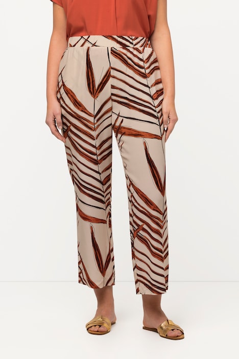 Buy Matteau Palm-print Silk Trousers - Red Print At 40% Off | Editorialist