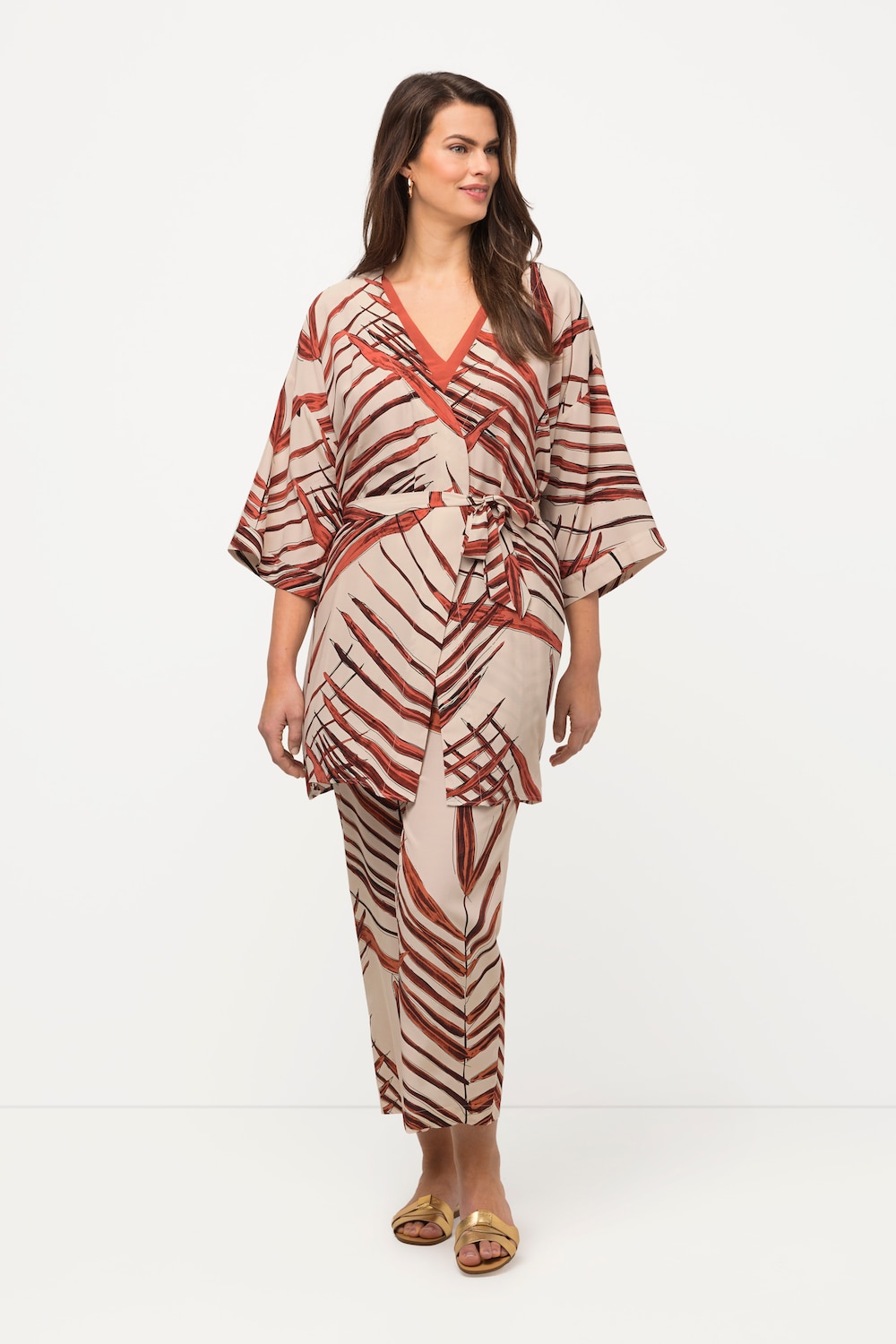 Große Größen Kimono, Damen, orange, Größe: 54/56, Viskose, Ulla Popken