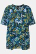 Bluse, Schmetterlinge, Tunika-Ausschnitt, Halbarm