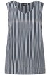 Top, pruhy, Classic střih, výstřih do V, bez rukávů