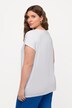 T-shirt, pyntelæg, overstørrelse, V-udskæring, halværmer